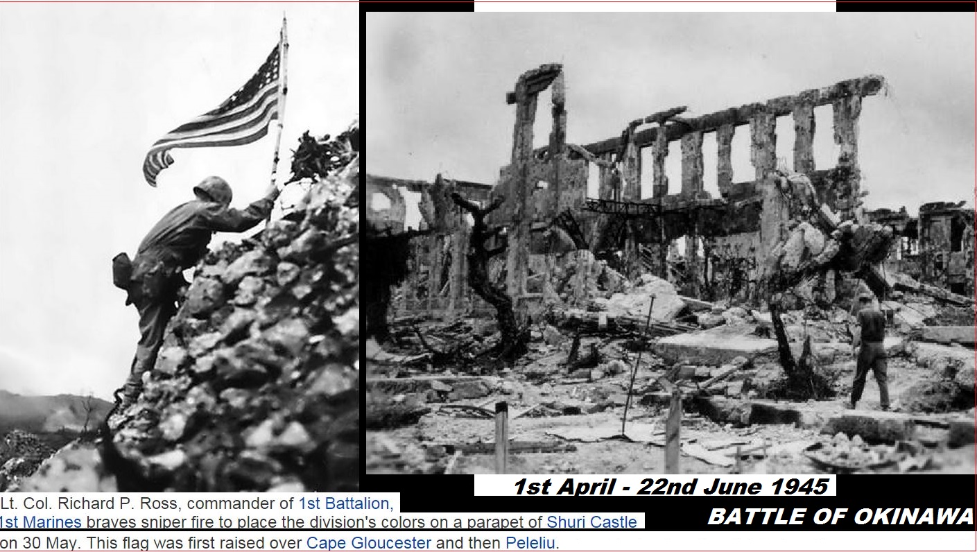 SHURI CASTLE 30th MAY 1945 PETIT-DIEULOIS