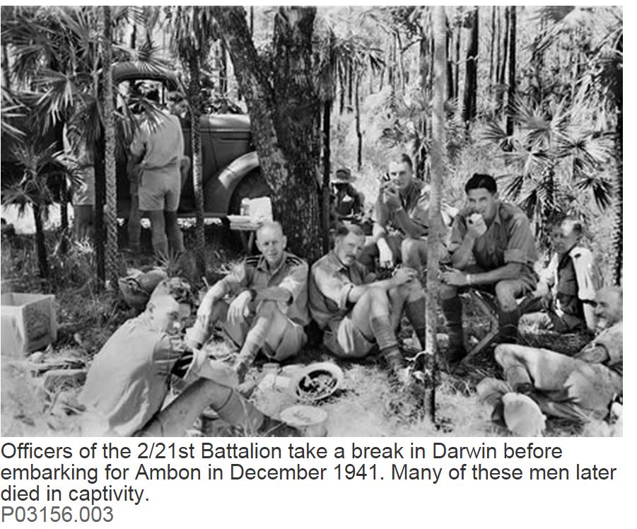 2/21st AUSTRALIAN BATTALION:MASSACRE AT AMBON