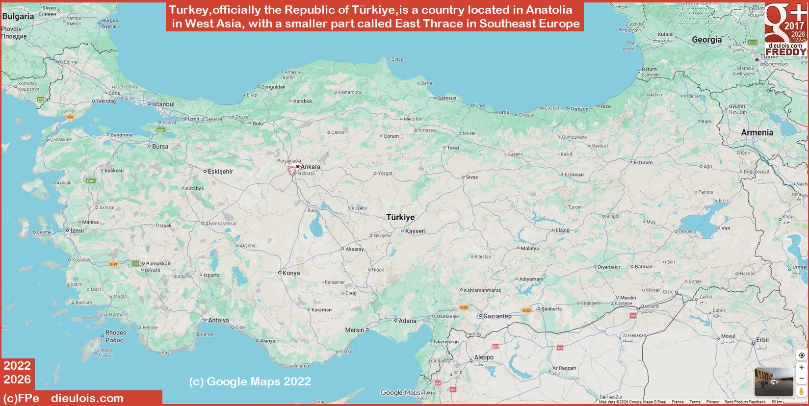 TURKEY since 2022 T�rkiye DIEULOIS