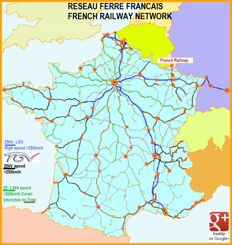 FRENCH RAILWAYS NETWORK-RFF -DIEULOIS