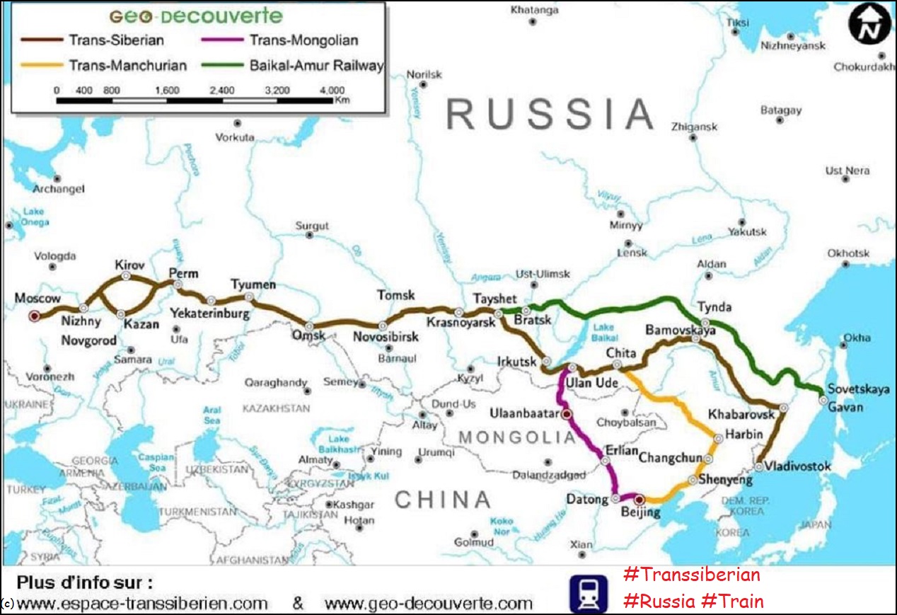 Transsiberian Russia::PLAN & MAP & CARTE 